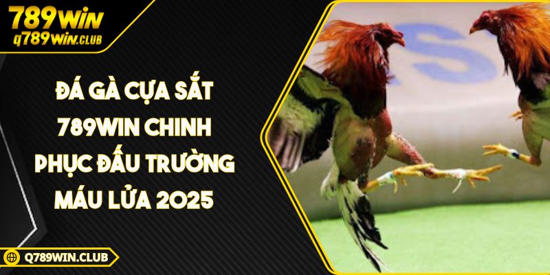 Đá Gà Cựa Sắt 789WIN Chinh Phục Đấu Trường Máu Lửa 2025